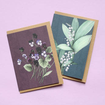 Floral Greeting Card - Typofloral