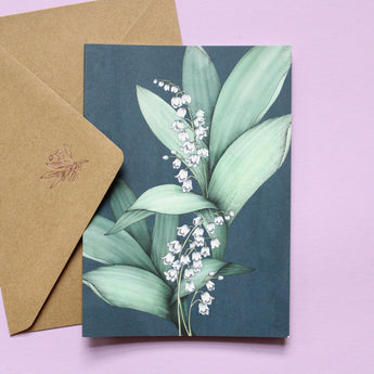 Floral Greeting Card - Typofloral