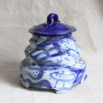 Blue & White Lidded Jar