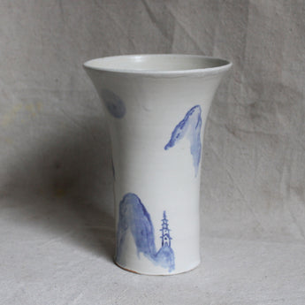 Tall Mountain Vase