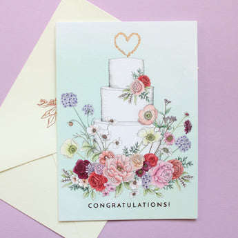 Hand Drawn Floral Greeting Card