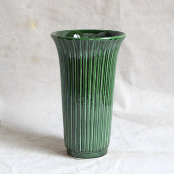 Daisy Emerald Green Glazed Vase