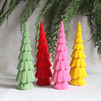 Flocked Tree Set