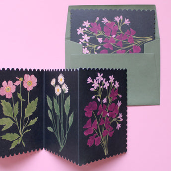 Botanical Concertina Greeting Card - Wanderlust Paper Co.