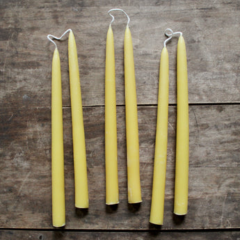 Beeswax Taper Candles - Pure