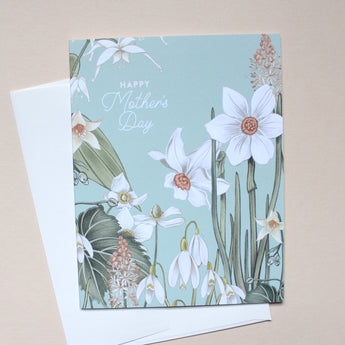 Paper Whites Mother's Day Greeting Card