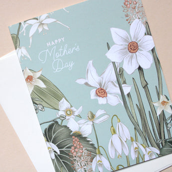 Paper Whites Mother's Day Greeting Card