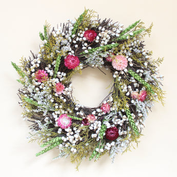 Meadow Blossom Wreath 11"