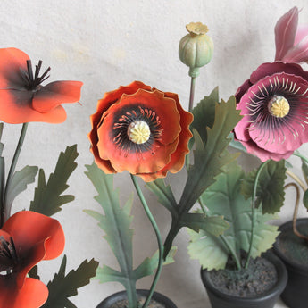 Potted Metal Flower