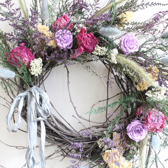 Wild Rose Wreath 20"