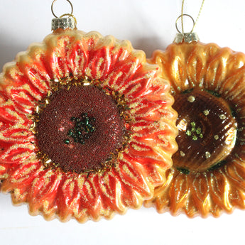 Ornament - Glass Sunflower