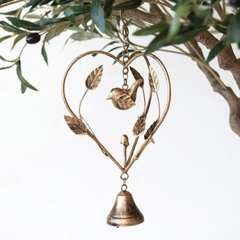 Heart & Bird Wind Chime