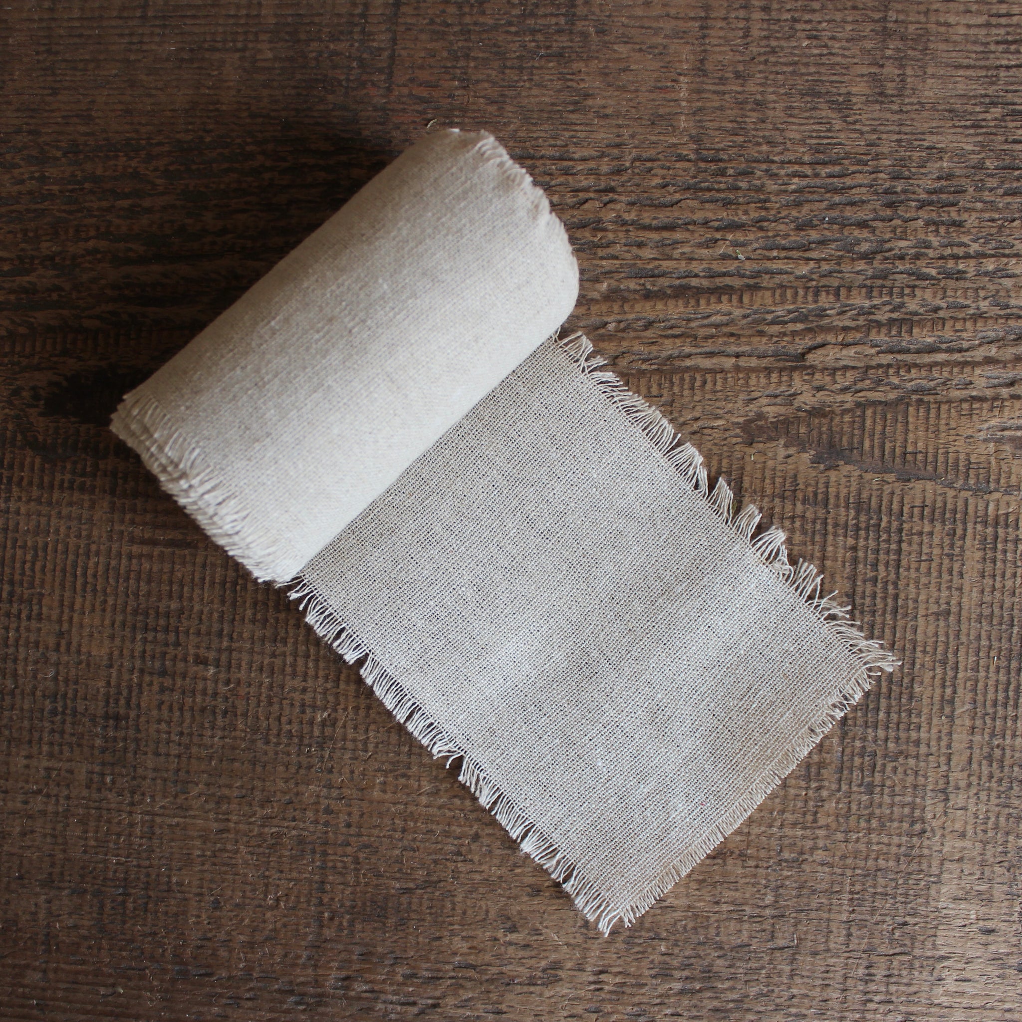 Linen Ribbon with fringed edges, handmade, small shop, — Made on 23rd