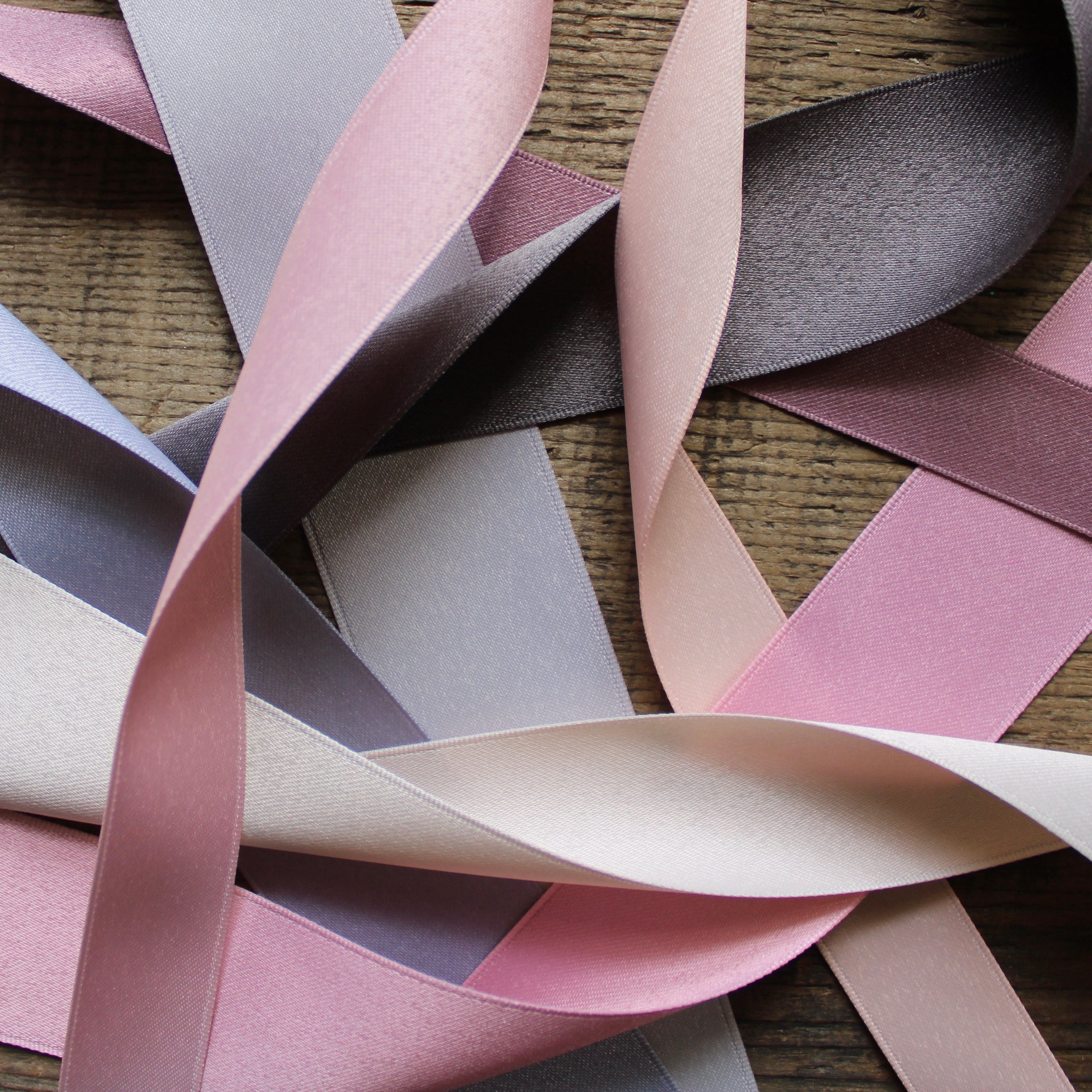 Dusty Rose Pink Double SatinRibbon